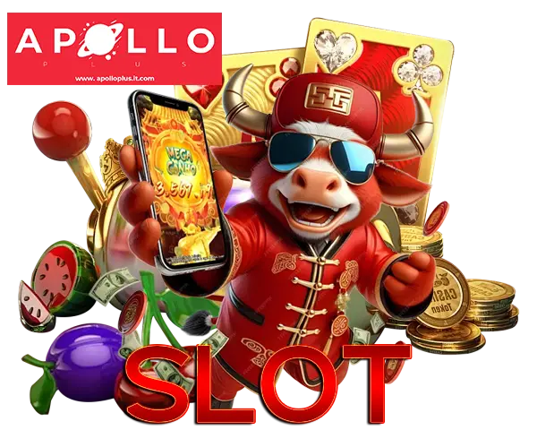 Apolloplus สล็อตเว็บตรง ภาพตัวการ์ตูนเทพเจ้าแห่งโชคลาภพร้อมเหรียญทองและสัญลักษณ์มงคล สื่อถึงแจ็คพอตแตกง่าย โบนัสใหญ่ และเกมสล็อตออนไลน์ครบวงจร